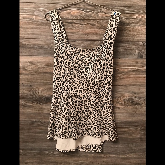 🆕Torrid ANIMAL PRINT PONTE PEPLUM TANK TOP - Picture 4 of 5